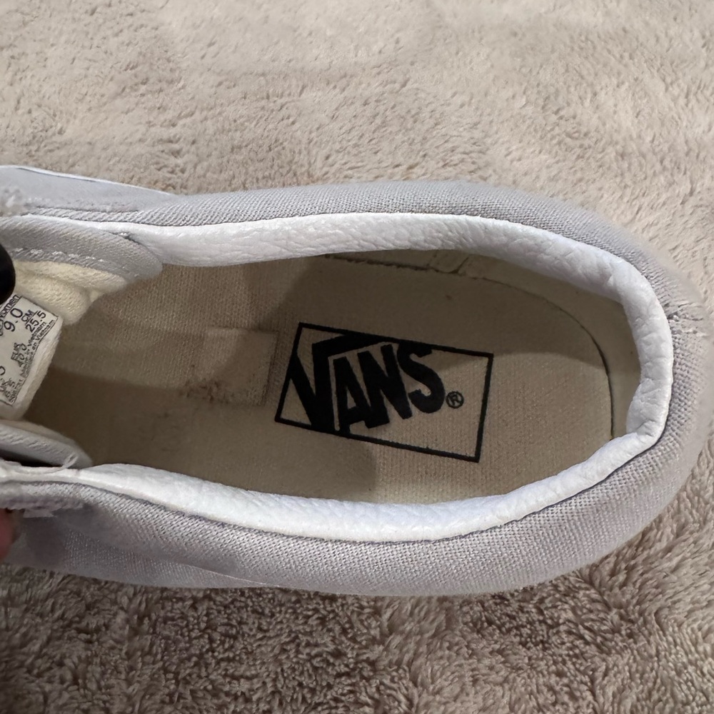Vans White and Gray Skater Sneakers Men’s  size 7.5  Women’s size 9 - Picture 6 of 9